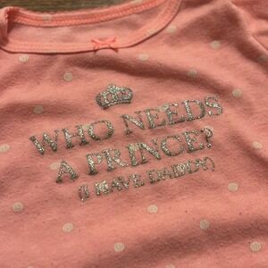 who needs prince ? (i have daddy) carter 2pc outfit baby girl polka dots 9 month